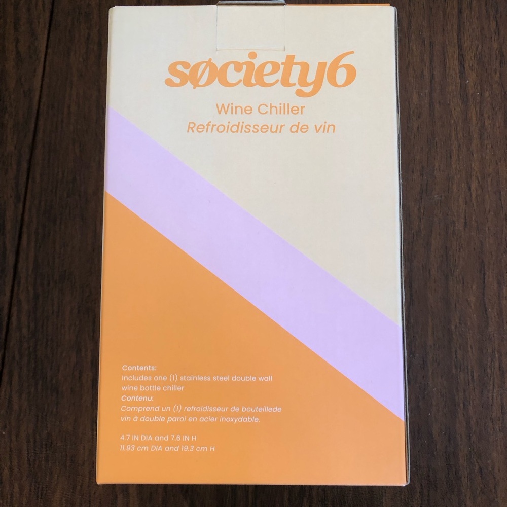 Society6 Orange and Purple Wine Chiller